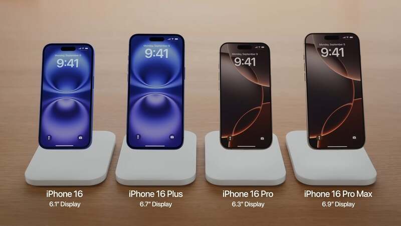 صفحه نمایشiphone 16