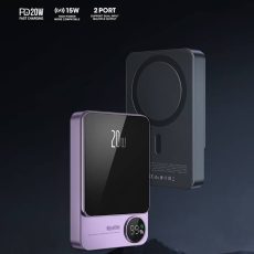پاوربانک مگنتی 10000 میلی آمپر رکسین مدل REX-W16