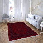 فرش ماشینی شمس طرح بلوچ 703 لاکی