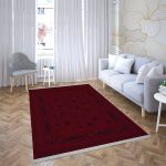 فرش ماشینی شمس طرح بلوچ 719 لاکی