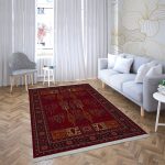 فرش ماشینی شمس طرح بلوچ 709 لاکی
