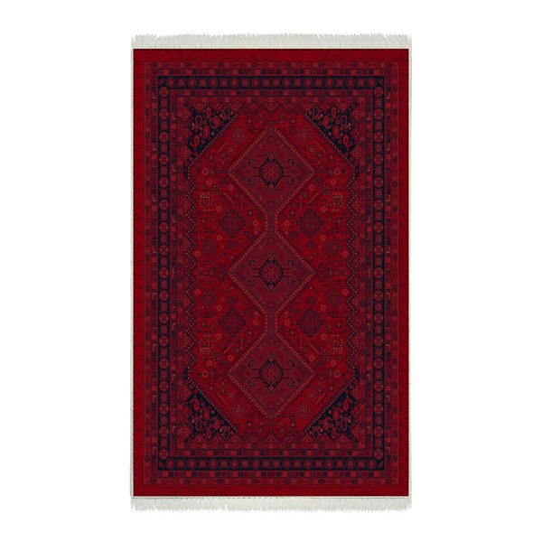 فرش ماشینی شمس طرح بلوچ 703 لاکی