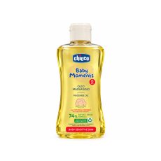 روغن ماساژ بدن نوزاد و کودک چیکو مدل Baby Moments حجم 200 میلی لیتر