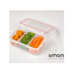 ظرف فریزری مستطیل سه‌ خانه لیمون مدل 77435