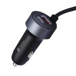 شارژر فندکی پرووان مدل PCG27 ظرفیت ۶۵ وات دو پورت