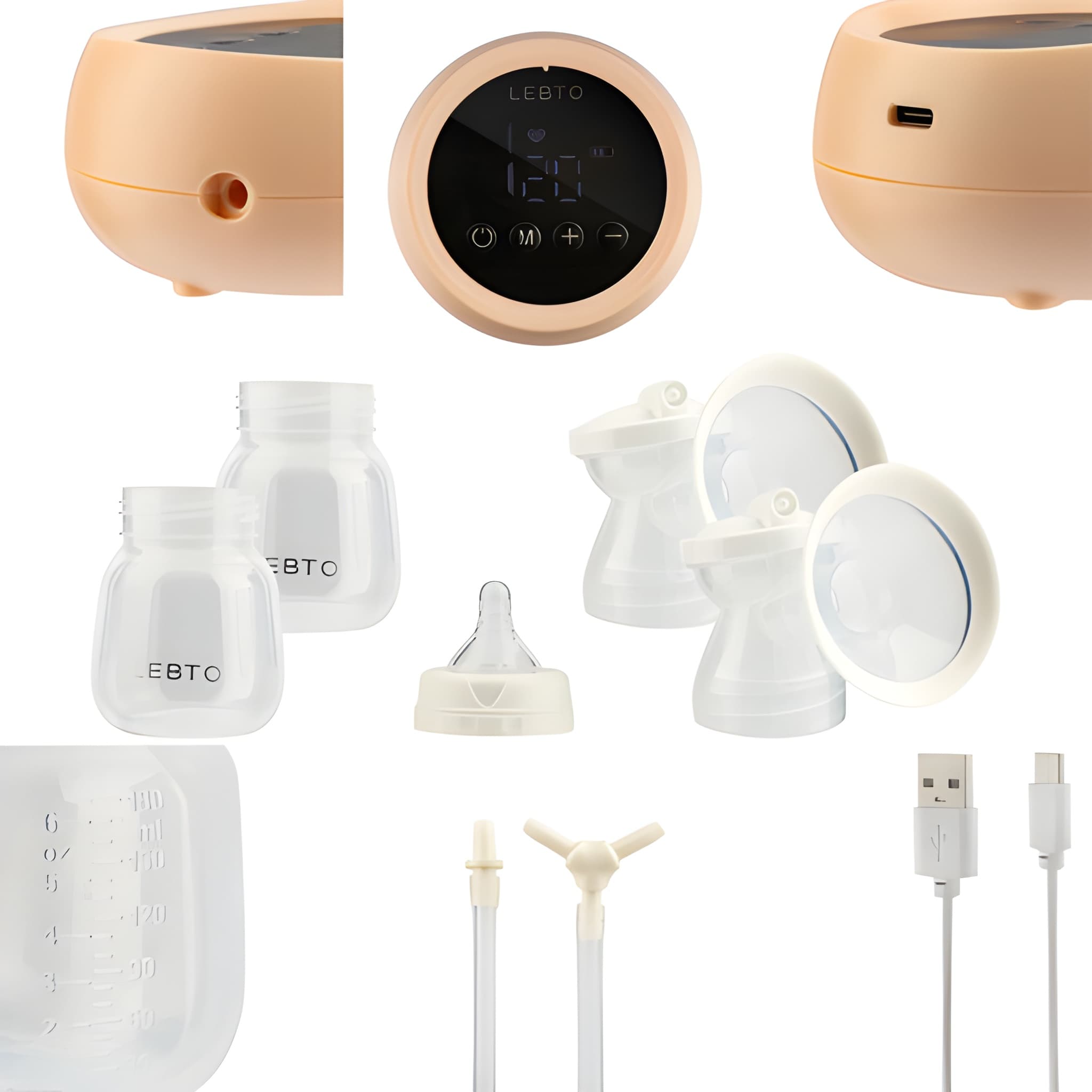 شیردوش شارژی دوتایی لبتو مدل Nonucci