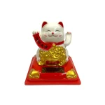 گربه شانس مانکی نکو خورشیدی فنگشویی سایز بزرگ مدل 336