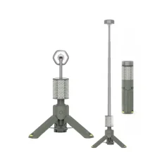 چراغ کمپینگ شارژی ضدآب سه پایه دار تلسکوپی THOREFIRE مدل VP-CL01 ULTRA