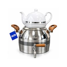 ست کتری و قوری یونیک دستگیره چوبی مدل UN-7293