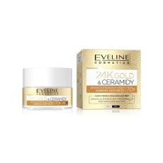کرم سفت کننده و مرطوب کننده پوست اولاین Eveline Gold Peptides 3-in-1 Firming Lifting Cream 50+
