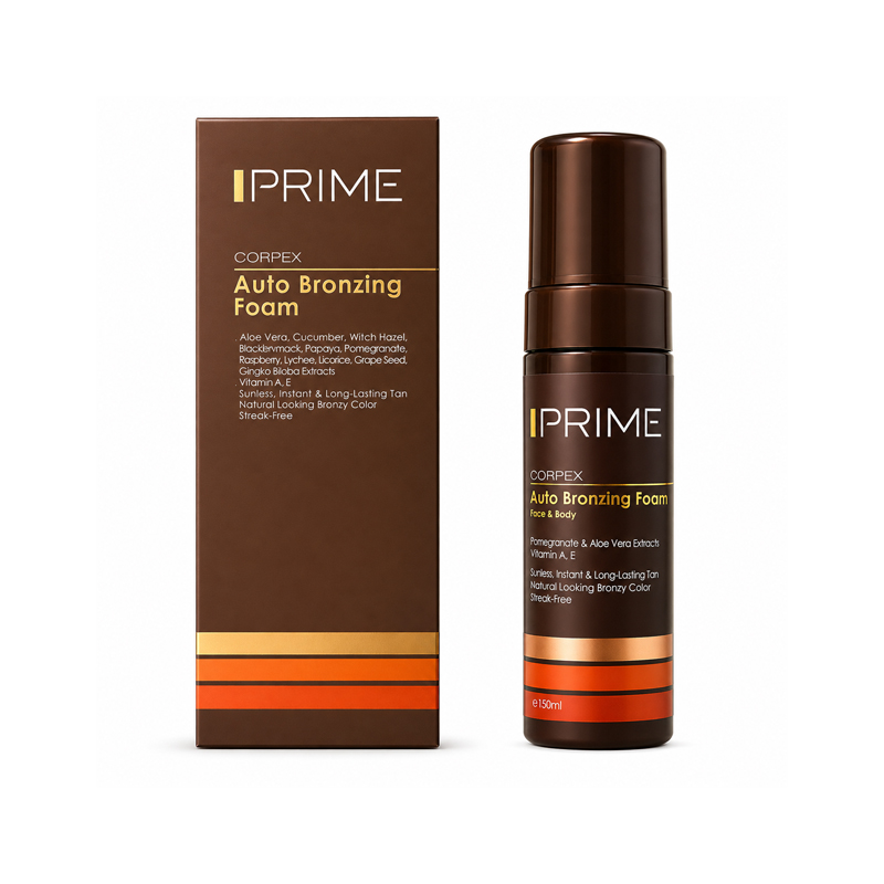فوم اتو برنزه پریم Prime سری Corpex حجم 150 میلی‌لیتر