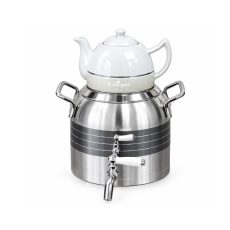 ست کتری و قوری یونیک دستگیره استیل مدل UN-7291