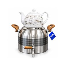 ست کتری و قوری یونیک دستگیره چوبی مدل UN-7295
